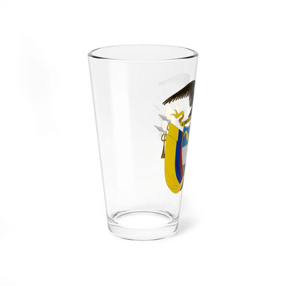Coat of arms of Colombia Regular use (Colombia) (Coat of Arms) Pint Glass 16oz - Go Mug Yourself