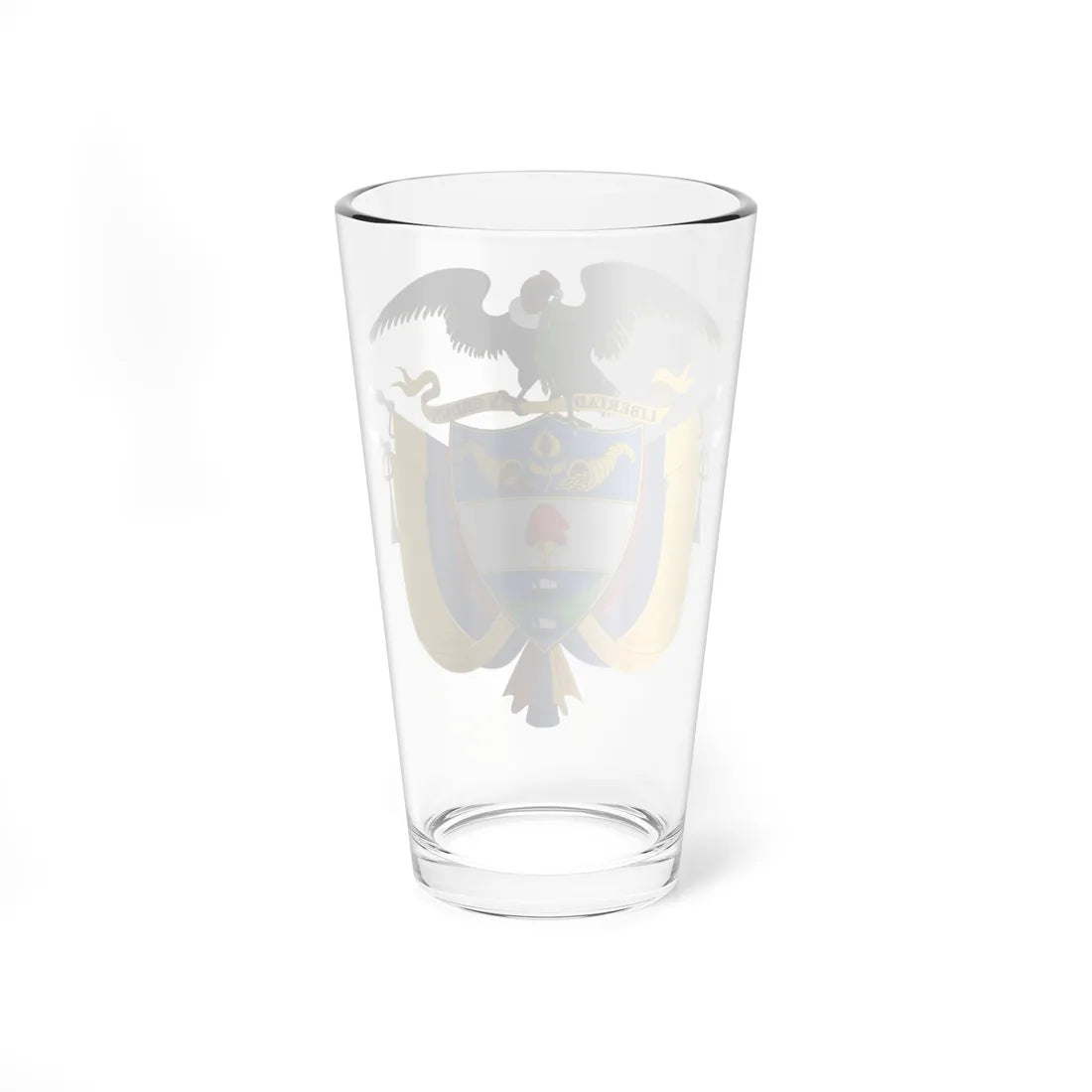 Coat of arms of Colombia Regular use (Colombia) (Coat of Arms) Pint Glass 16oz - Go Mug Yourself