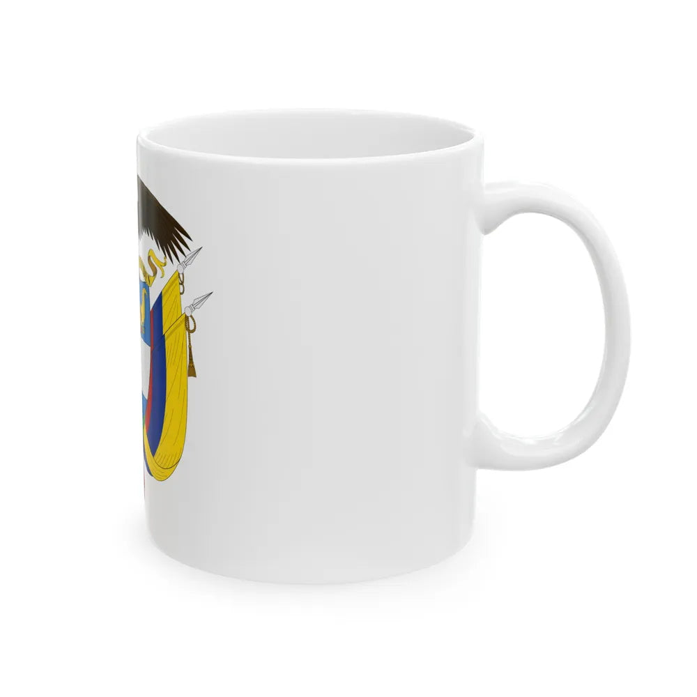 Coat of arms of Colombia - White Coffee Mug-Go Mug Yourself