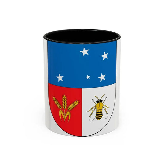 Coat of arms of Colonia Department - Accent Coffee Mug 11oz Black - Go Mug Yourself