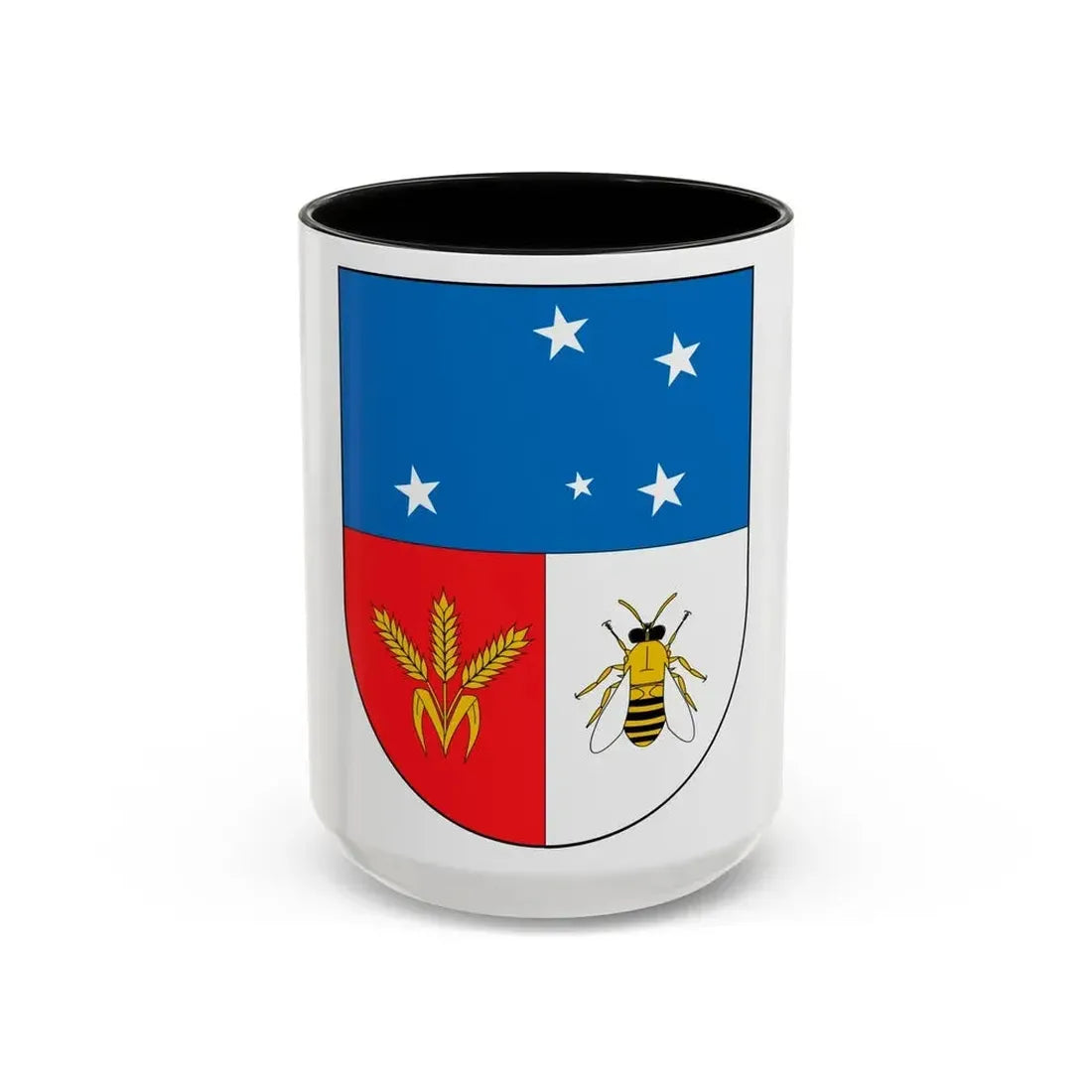 Coat of arms of Colonia Department - Accent Coffee Mug 15oz Black - Go Mug Yourself