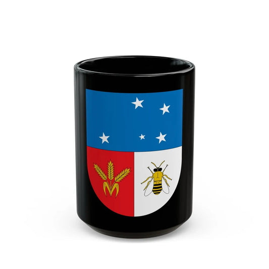 Coat of arms of Colonia Department - Black Coffee Mug-15oz-Go Mug Yourself