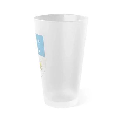 Coat of arms of Colonia Department - Frosted Pint Glass 16oz - Go Mug Yourself