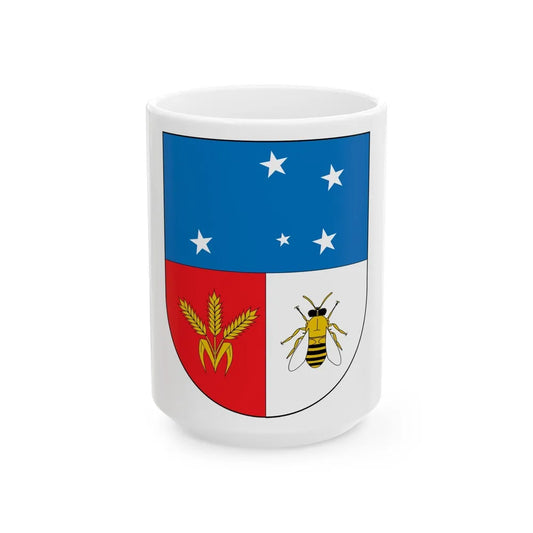 Coat of arms of Colonia Department - White Coffee Mug-15oz-Go Mug Yourself