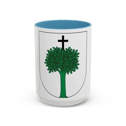 Coat of arms of Colonial Brazil - Accent Coffee Mug 15oz Light Blue - Go Mug Yourself