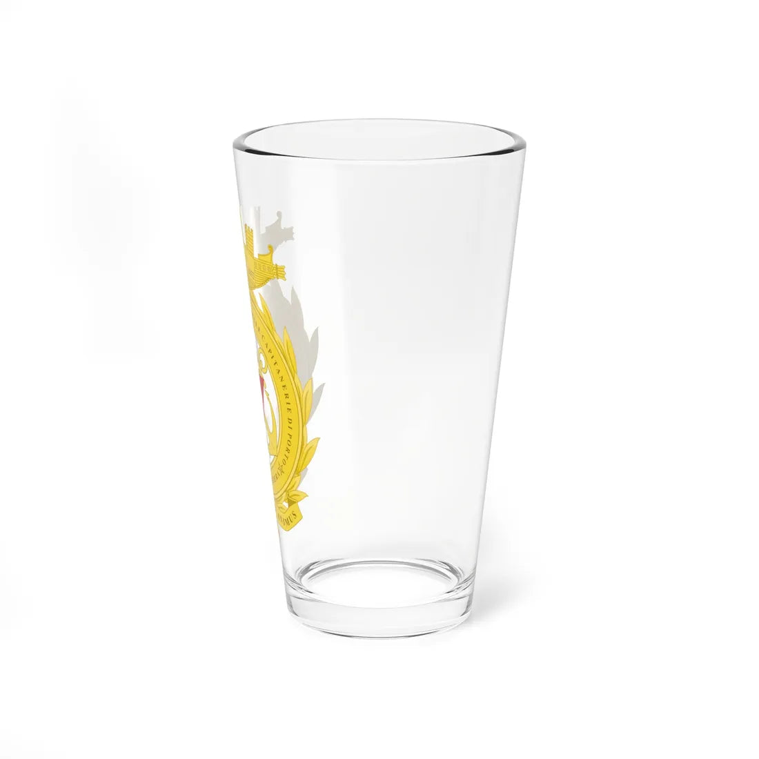 Coat of arms of Comando Generale delle Capitanerie di Porto (Italy) (Coat of Arms) Pint Glass 16oz - Go Mug Yourself