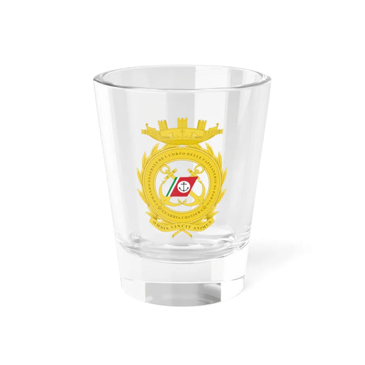 Coat of arms of Comando Generale delle Capitanerie di Porto (Italy) (Coat of Arms) Shot Glass 1.5oz 1.5oz - Go Mug Yourself