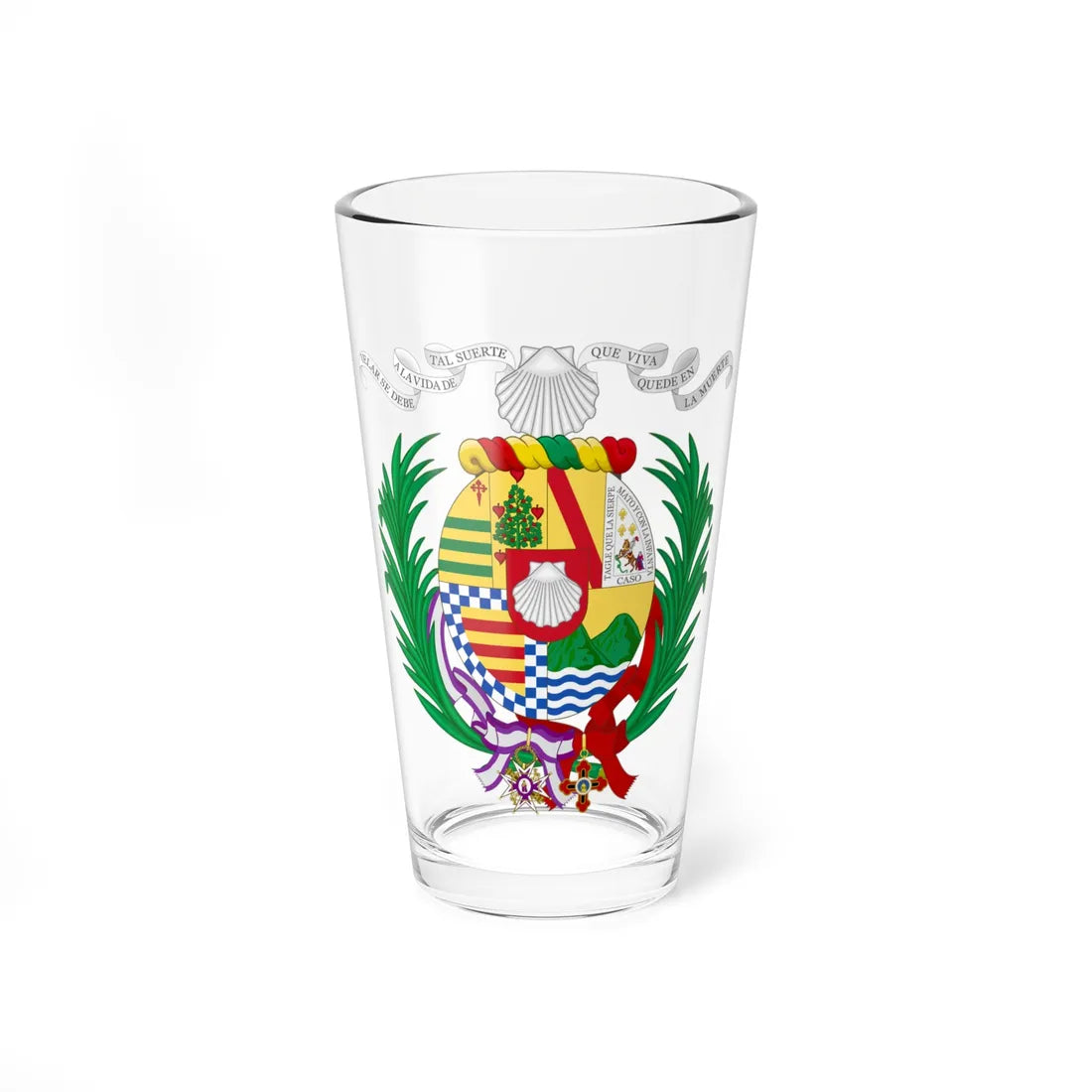 Coat of Arms of Concha Espina (Spain) (Coat of Arms) Pint Glass 16oz 16oz - Go Mug Yourself