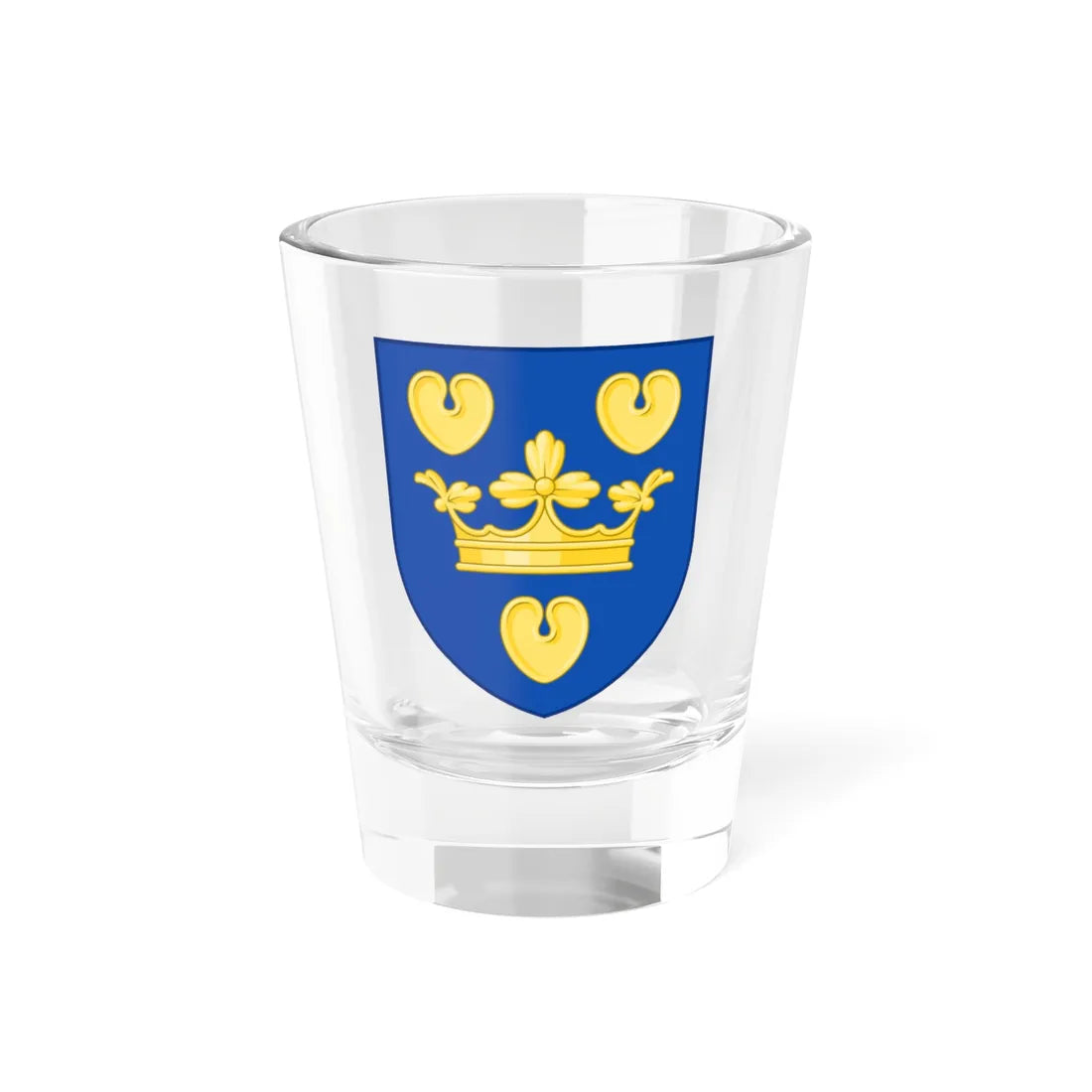 Coat of arms of Copenhagen County (Denmark) (Coat of Arms) Shot Glass 1.5oz 1.5oz - Go Mug Yourself