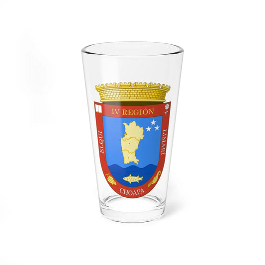 Coat of Arms of Coquimbo Region (Chile) (Coat of Arms) Pint Glass 16oz 16oz - Go Mug Yourself