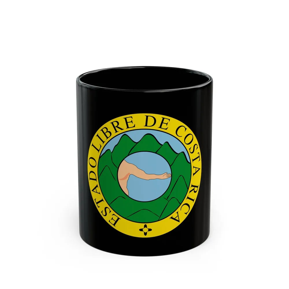 Coat of arms of Costa Rica (1824-1840 and 1842-1848) - Black Coffee Mug-11oz-Go Mug Yourself