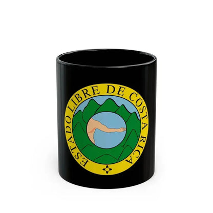 Coat of arms of Costa Rica (1824-1840 and 1842-1848) - Black Coffee Mug 11oz - Go Mug Yourself