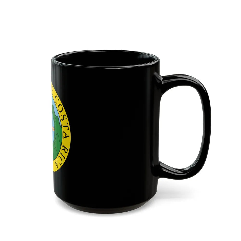 Coat of arms of Costa Rica (1824-1840 and 1842-1848) - Black Coffee Mug-Go Mug Yourself