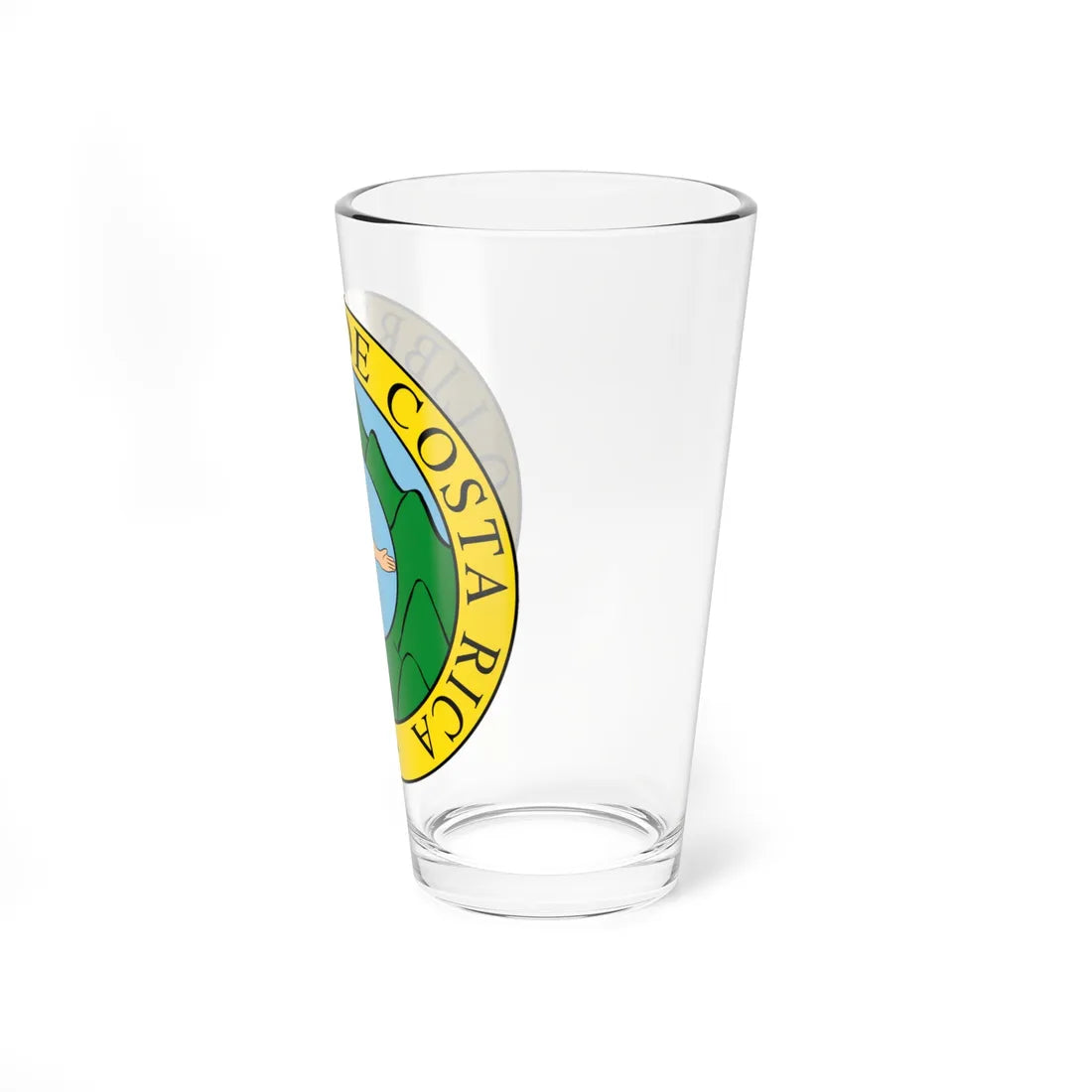 Coat of arms of Costa Rica 1824-1840 and 1842-1848 (Costa Rica) (Coat of Arms) Pint Glass 16oz - Go Mug Yourself