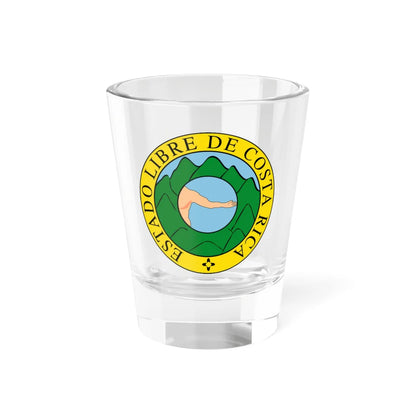 Coat of arms of Costa Rica 1824-1840 and 1842-1848 (Costa Rica) (Coat of Arms) Shot Glass 1.5oz 1.5oz - Go Mug Yourself