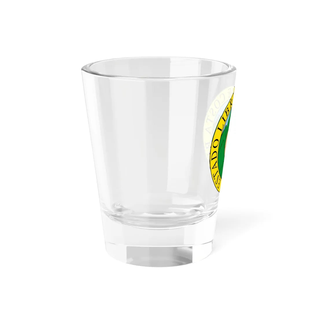 Coat of arms of Costa Rica 1824-1840 and 1842-1848 (Costa Rica) (Coat of Arms) Shot Glass 1.5oz - Go Mug Yourself
