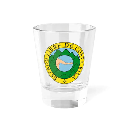 Coat of arms of Costa Rica (1824-1840 and 1842-1848) - Shot Glass 1.5oz 1.5oz - Go Mug Yourself