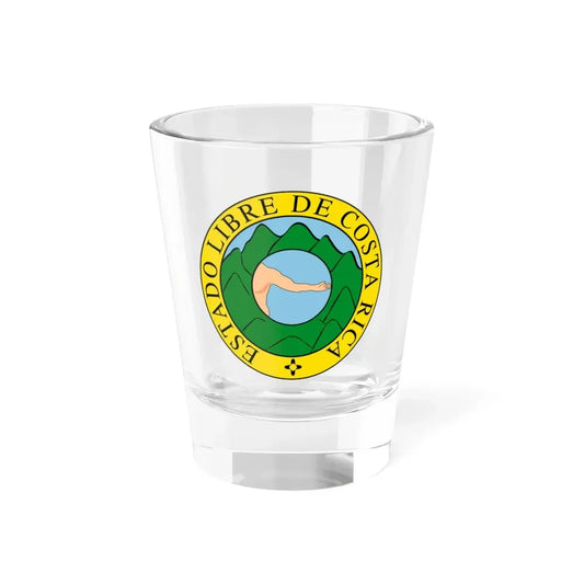 Coat of arms of Costa Rica (1824-1840 and 1842-1848) - Shot Glass 1.5oz 1.5oz - Go Mug Yourself