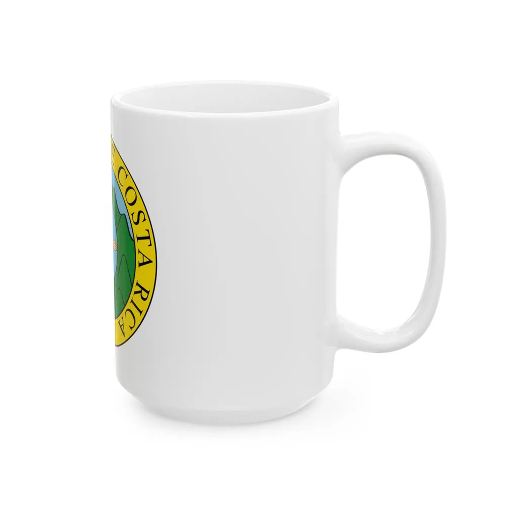 Coat of arms of Costa Rica (1824-1840 and 1842-1848) - White Coffee Mug-Go Mug Yourself