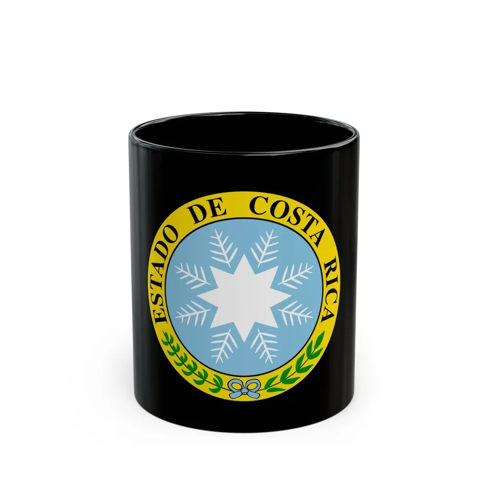 Coat of arms of Costa Rica (1840-1842) - Black Coffee Mug-11oz-Go Mug Yourself