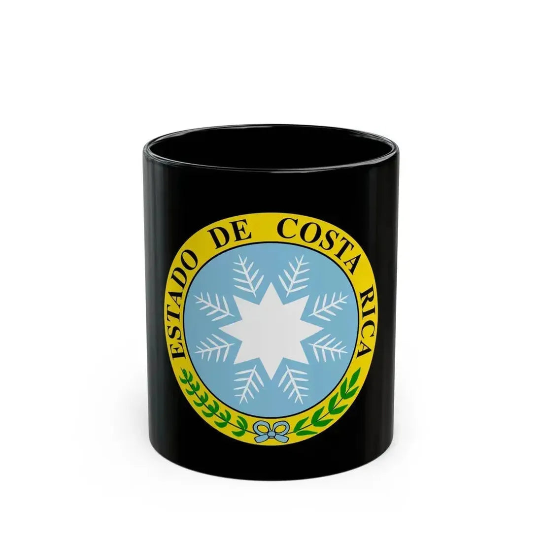Coat of arms of Costa Rica (1840-1842) - Black Coffee Mug 11oz - Go Mug Yourself