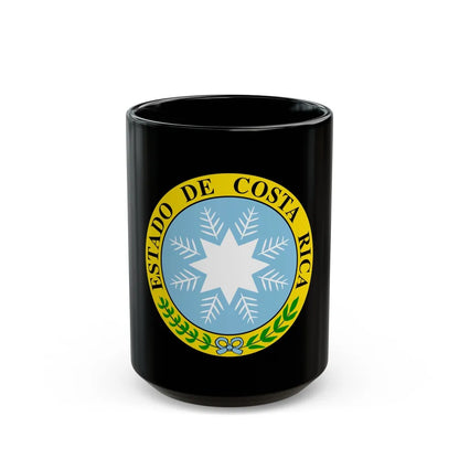 Coat of arms of Costa Rica (1840-1842) - Black Coffee Mug-15oz-Go Mug Yourself