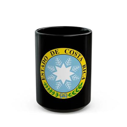 Coat of arms of Costa Rica (1840-1842) - Black Coffee Mug 15oz - Go Mug Yourself