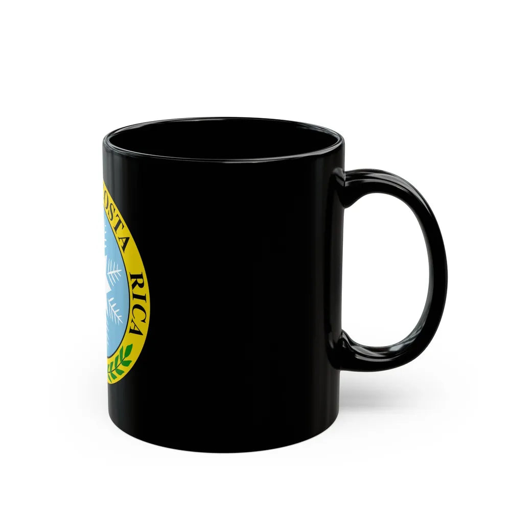 Coat of arms of Costa Rica (1840-1842) - Black Coffee Mug-Go Mug Yourself