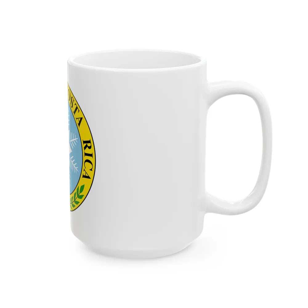 Coat of arms of Costa Rica (1840-1842) - White Coffee Mug-Go Mug Yourself