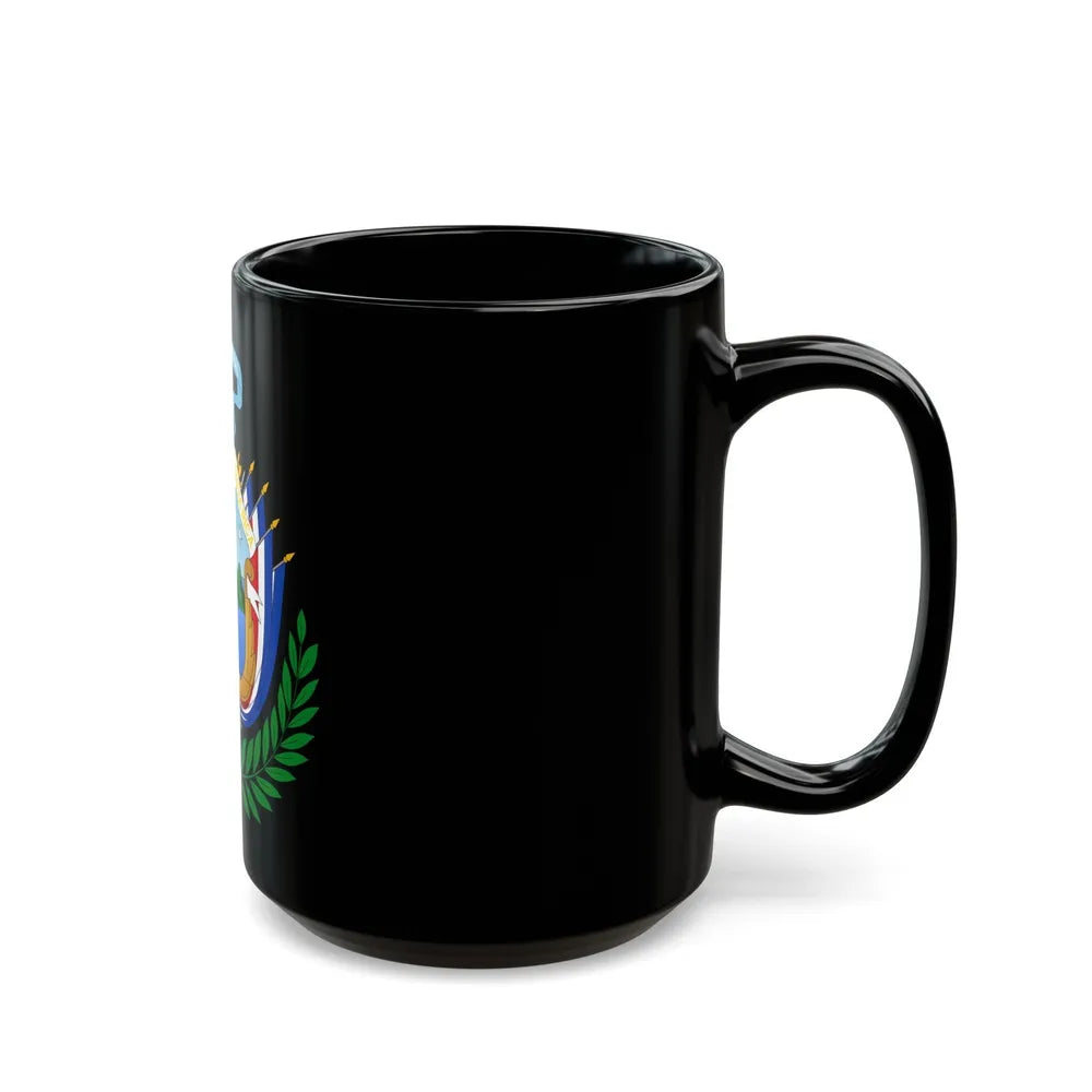 Coat of arms of Costa Rica (1848-1906) - Black Coffee Mug-Go Mug Yourself