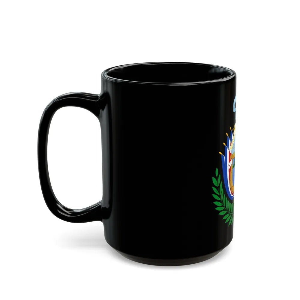 Coat of arms of Costa Rica (1848-1906) - Black Coffee Mug-Go Mug Yourself