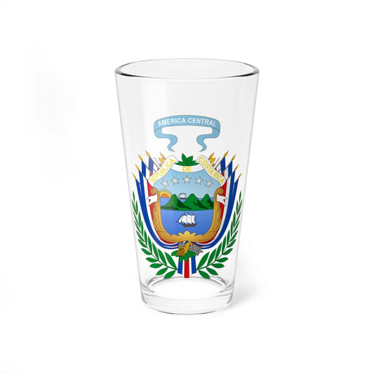 Coat of arms of Costa Rica (1848-1906) - Pint Glass 16oz-16oz-Go Mug Yourself