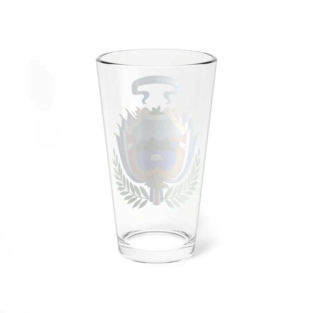 Coat of arms of Costa Rica (1848-1906) - Pint Glass 16oz-Go Mug Yourself