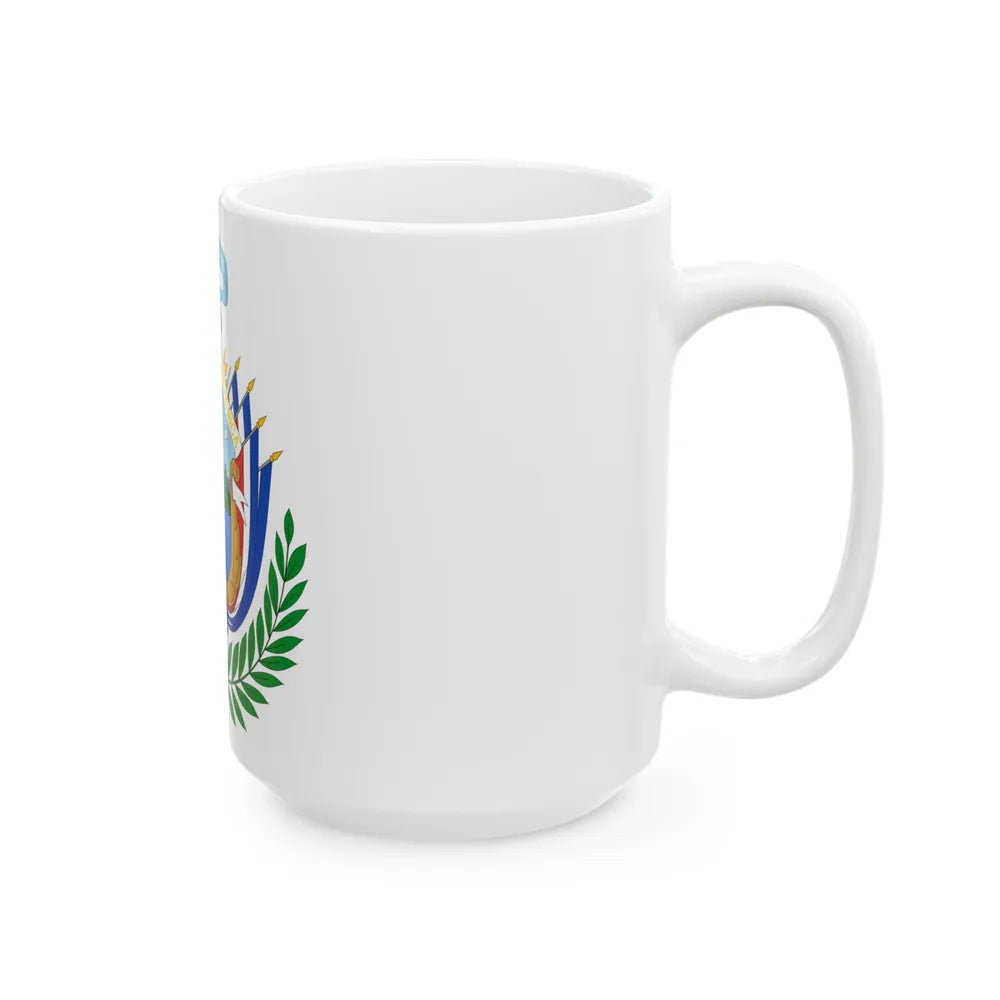 Coat of arms of Costa Rica (1848-1906) - White Coffee Mug-Go Mug Yourself