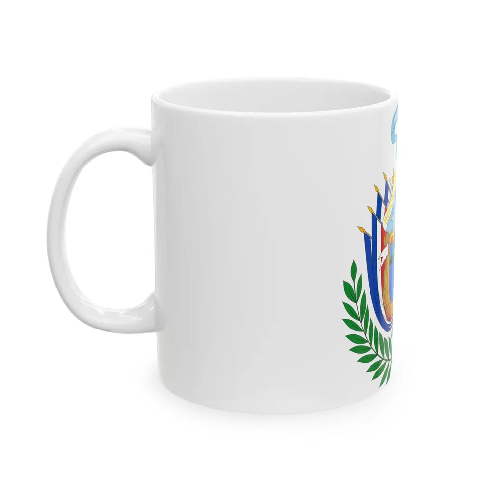 Coat of arms of Costa Rica (1848-1906) - White Coffee Mug-Go Mug Yourself