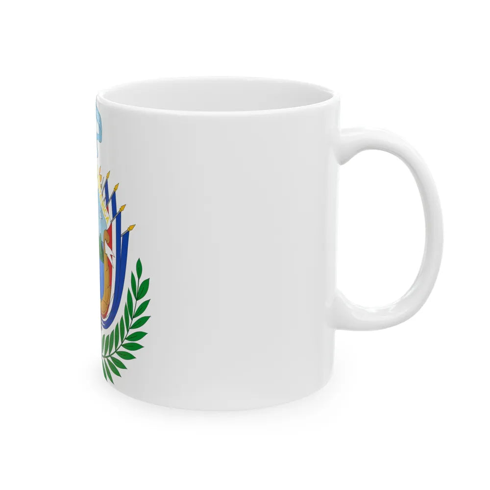 Coat of arms of Costa Rica (1848-1906) - White Coffee Mug-Go Mug Yourself