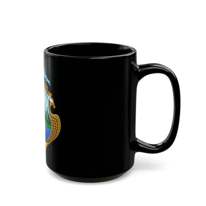 Coat of arms of Costa Rica (1906-1964) - Black Coffee Mug-Go Mug Yourself