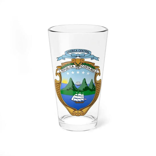 Coat of arms of Costa Rica (1906-1964) - Pint Glass 16oz 16oz - Go Mug Yourself