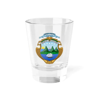 Coat of arms of Costa Rica (1906-1964) - Shot Glass 1.5oz 1.5oz - Go Mug Yourself