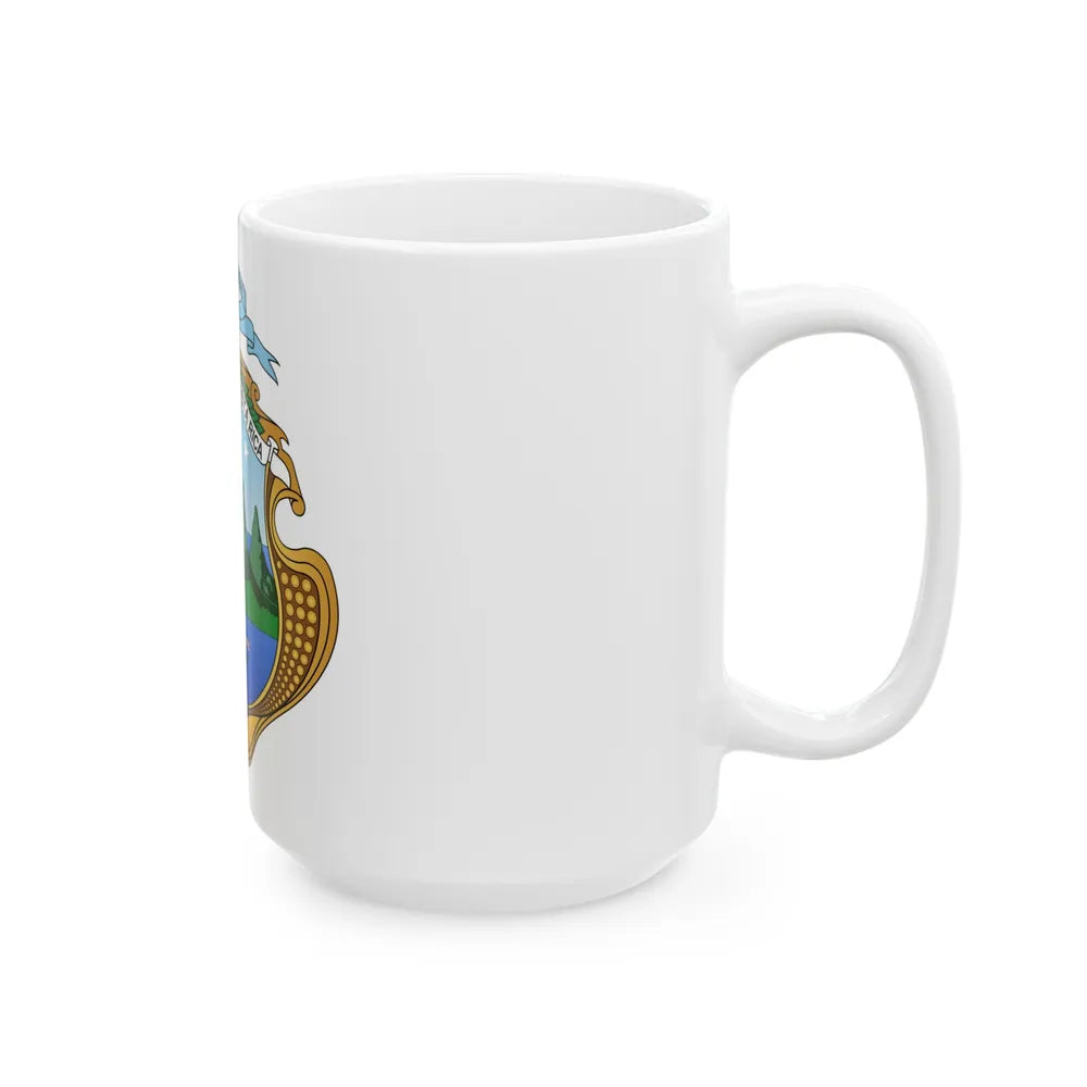 Coat of arms of Costa Rica (1906-1964) - White Coffee Mug-Go Mug Yourself