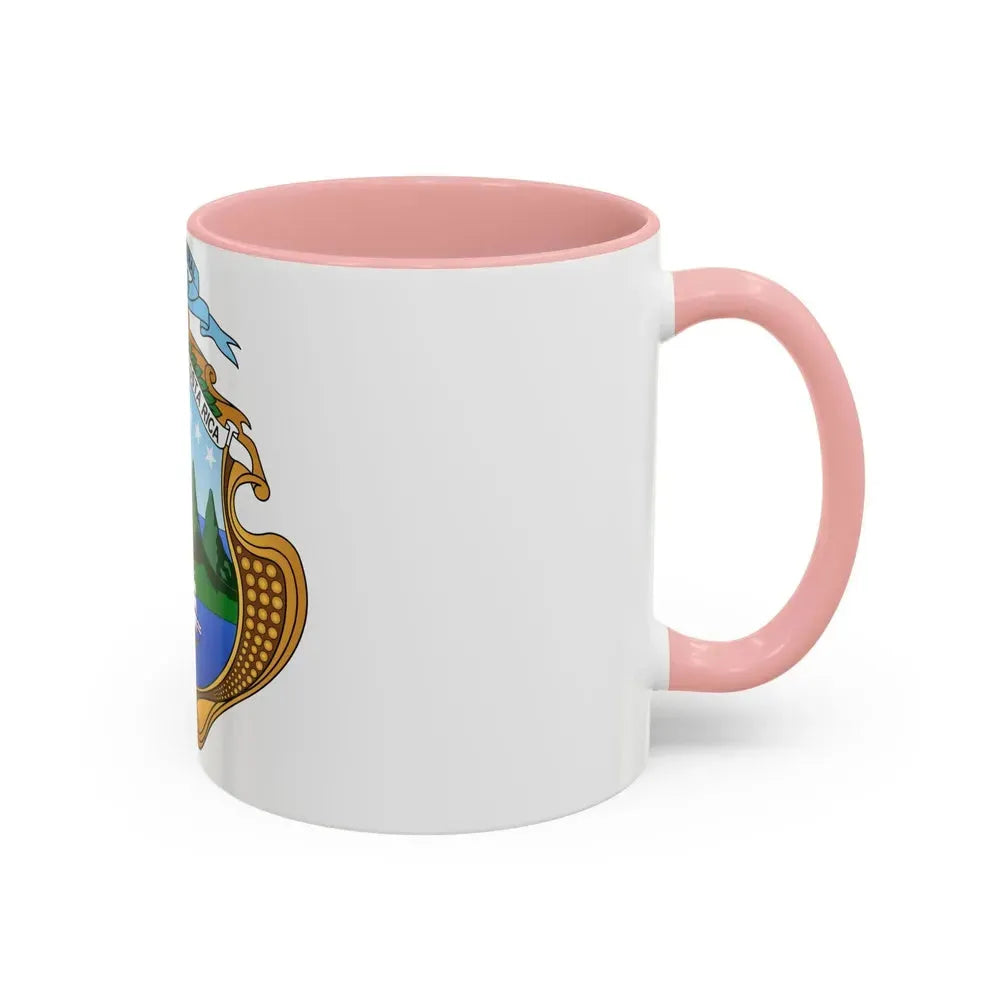 Coat of arms of Costa Rica (1964-1998) - Accent Coffee Mug - Go Mug Yourself