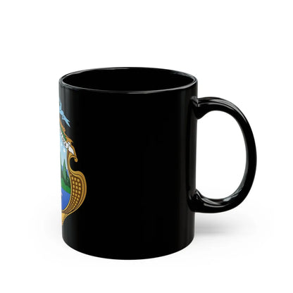 Coat of arms of Costa Rica (1964-1998) - Black Coffee Mug-Go Mug Yourself