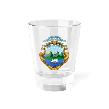 Coat of arms of Costa Rica (1964-1998) - Shot Glass 1.5oz 1.5oz - Go Mug Yourself