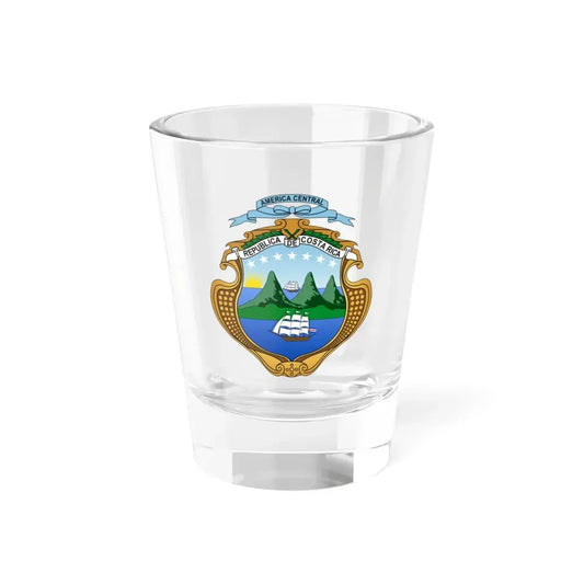 Coat of arms of Costa Rica (1964-1998) - Shot Glass 1.5oz 1.5oz - Go Mug Yourself