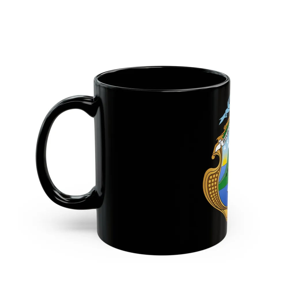 Coat of arms of Costa Rica - Black Coffee Mug-Go Mug Yourself