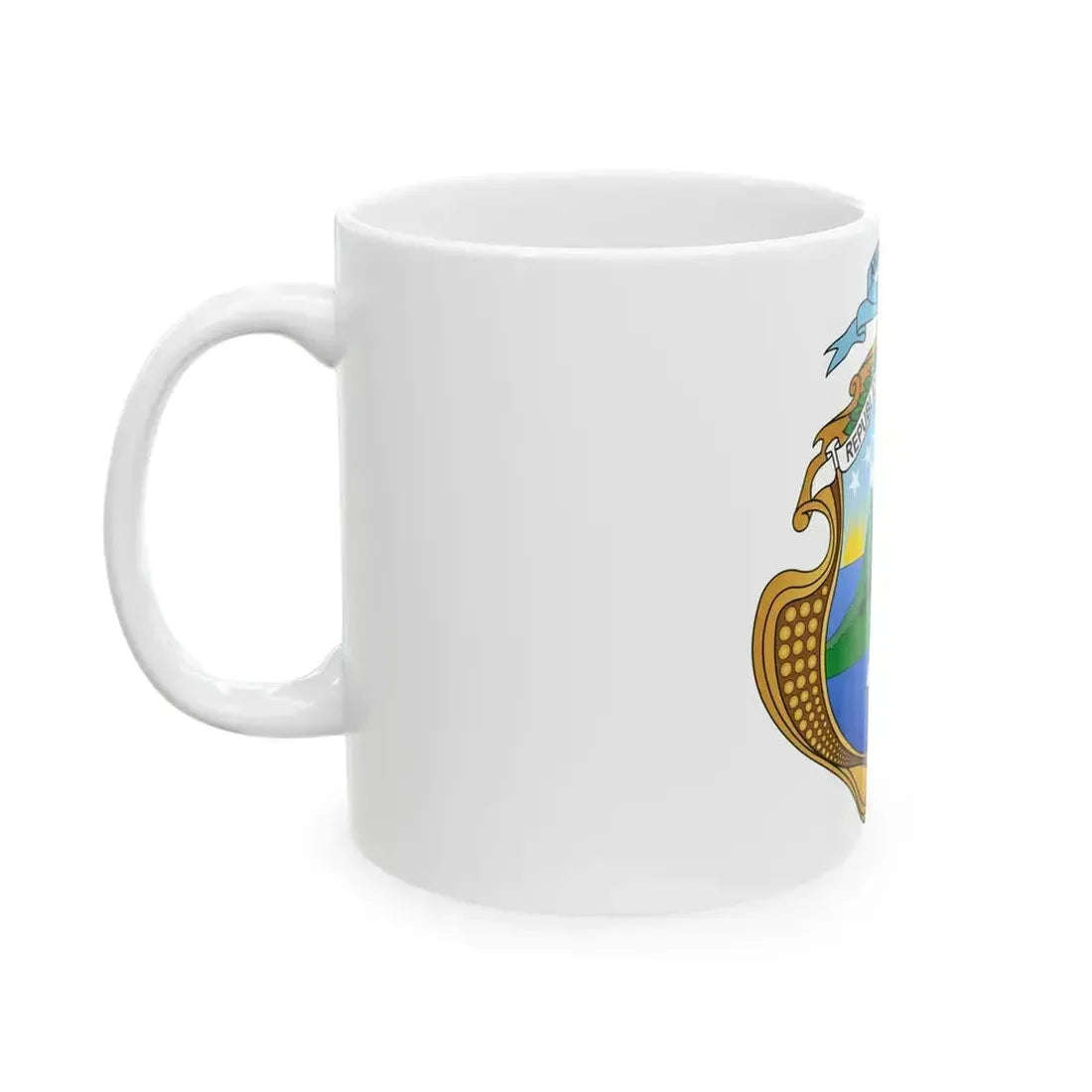 Coat of arms of Costa Rica - White Coffee Mug - Go Mug Yourself