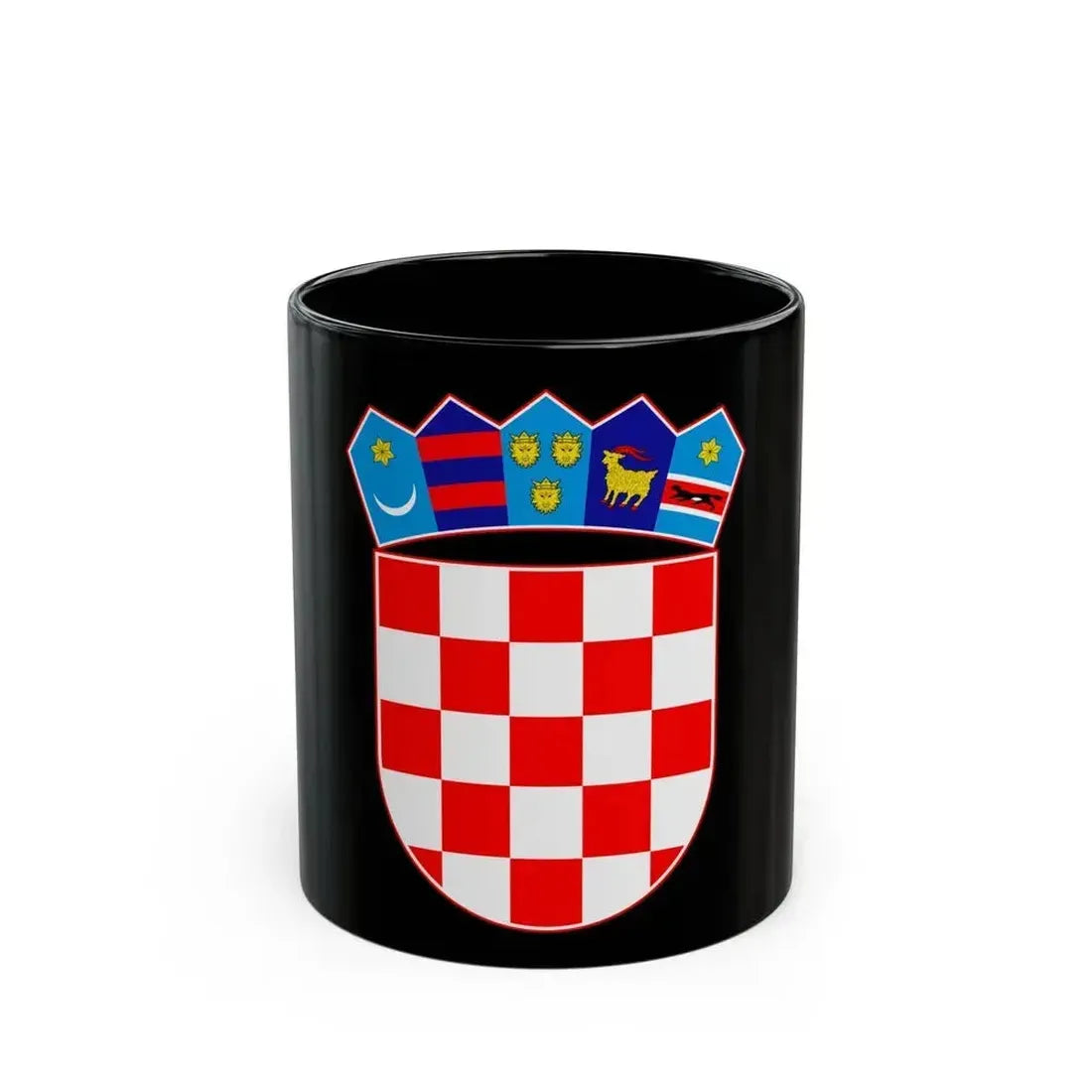 Coat of arms of Croatia - Black Coffee Mug 11oz - Go Mug Yourself