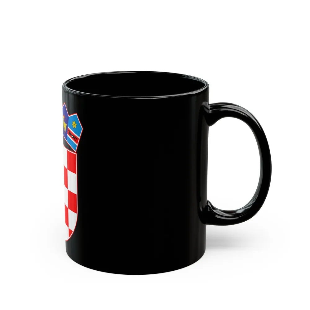 Coat of arms of Croatia - Black Coffee Mug-Go Mug Yourself