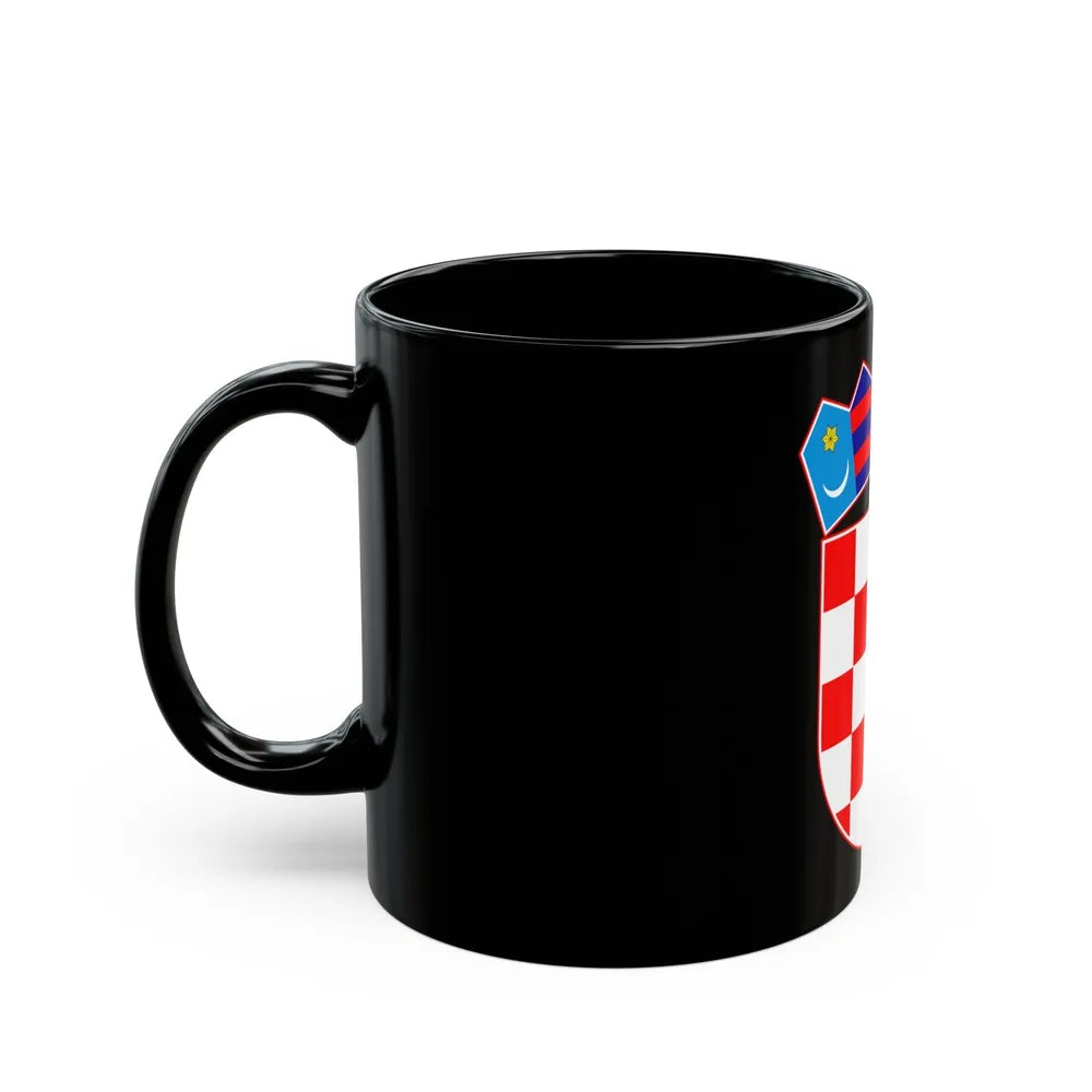 Coat of arms of Croatia - Black Coffee Mug-Go Mug Yourself