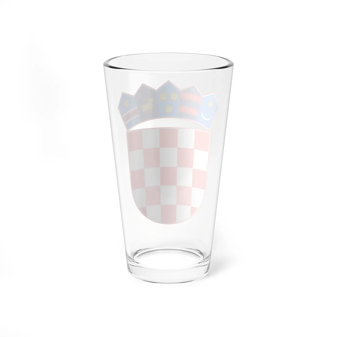 Coat of arms of Croatia (Croatia) (Coat of Arms) Pint Glass 16oz - Go Mug Yourself